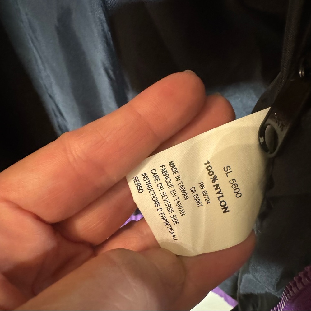 🦋Vintage Columbia Women’s Purple with Teal Bugaboo Windbreaker Shell Jacket🦋 - Picture 11 of 12